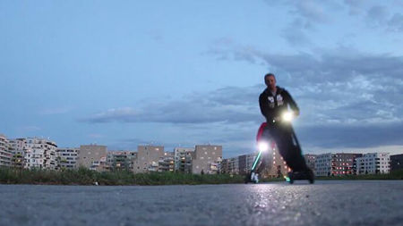 A Electric Kick Scooter Illuminate Your Way INMOTION L8